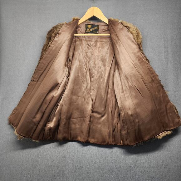 Vintage Womens Fur Coat Small Byrons Akron *FLAWS - Picture 3 of 16